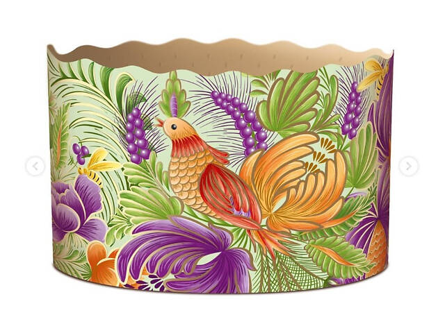 Паперові форми для Паски Ø130х85 мм. Ящик 300 шт. Крафінів, Панеттоне (на 500 г тіста) Петриківка - Фото 6