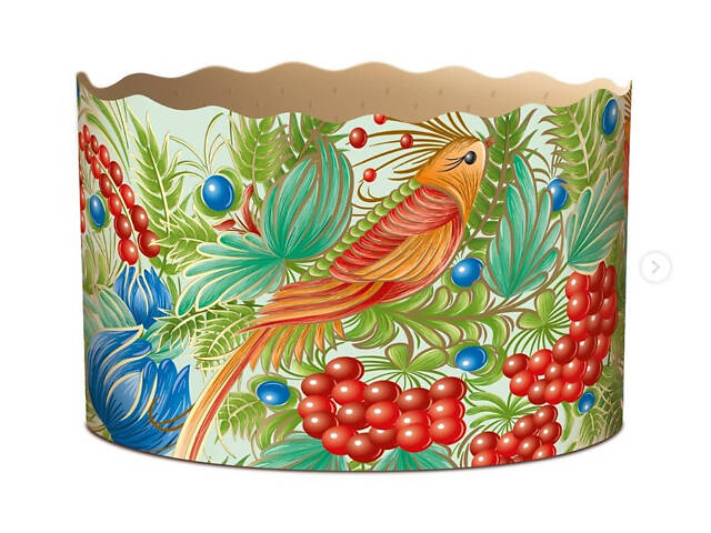 Паперові форми для Паски Ø130х85 мм. Ящик 300 шт. Крафінів, Панеттоне (на 500 г тіста) Петриківка - Фото 7