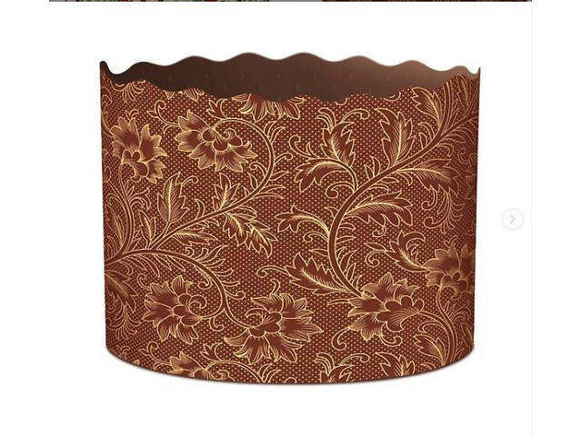 Паперові форми для Паски Ø155*115 мм. Ящик 300 шт. Крафінів, Панеттоне (на 900 г тіста) Італія - Фото 3