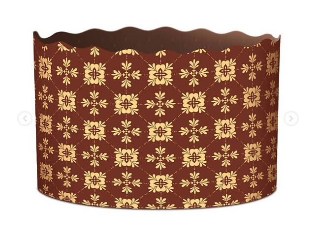 Паперові форми для Паски Ø155*115 мм. Ящик 300 шт. Крафінів, Панеттоне (на 900 г тіста) Стандарт - Фото 2