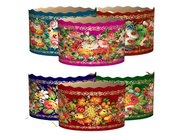 Паперові форми для Паски Ø180*115 мм. Ящик 300 шт. Крафінів, Панеттоне (на 1500 г тіста) Жостово - Фото 3