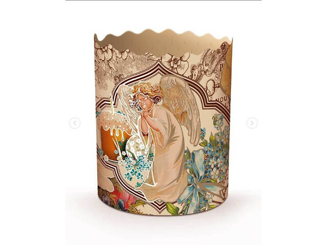 Паперові форми для Паски Ø70х85 мм. Ящик 300 шт. Крафінів, Панеттоне (на 150 г тіста) Вікторіанські - Фото 3