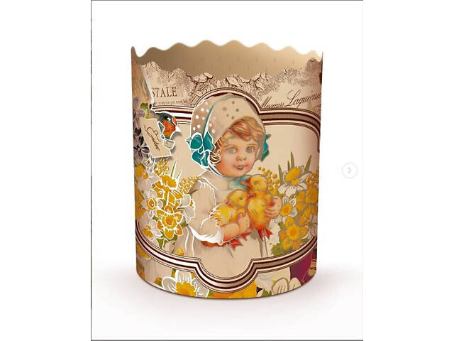 Паперові форми для Паски Ø70х85 мм. Ящик 300 шт. Крафінів, Панеттоне (на 150 г тіста) Вікторіанські - Фото 6