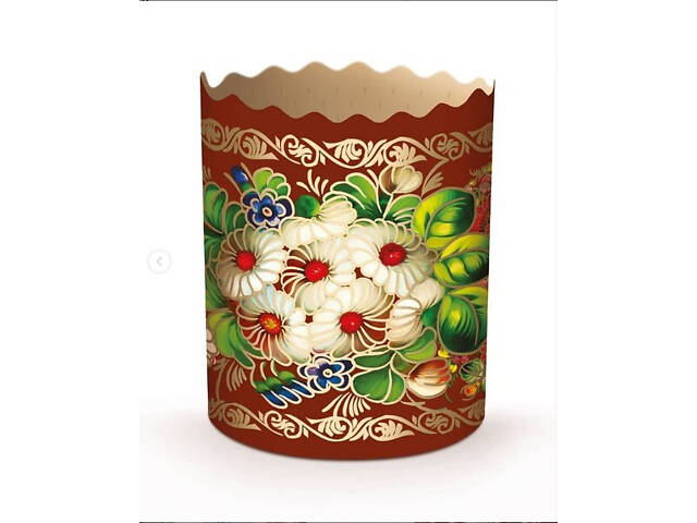 Паперові форми для Паски Ø70х85 мм. Ящик 300 шт. Крафінів, Панеттоне (на 150 г тіста) Жостово - Фото 5