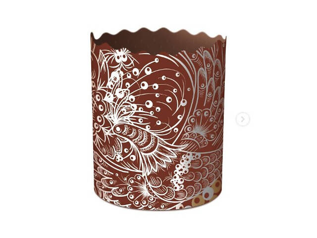 Паперові форми для Паски Ø70х85 мм. Ящик 300 шт. Крафінів, Панеттоне (на 150 г тіста) Жар Птиця - Фото 6