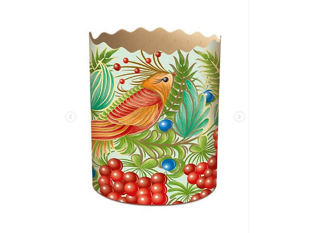 Паперові форми для Паски Ø70х85 мм. Ящик 300 шт. Крафінів, Панеттоне (на 150 г тіста) Петриківка - Фото 2