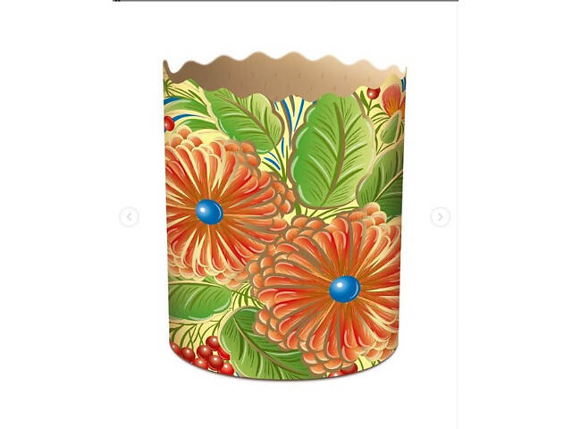 Паперові форми для Паски Ø70х85 мм. Ящик 300 шт. Крафінів, Панеттоне (на 150 г тіста) Петриківка - Фото 4