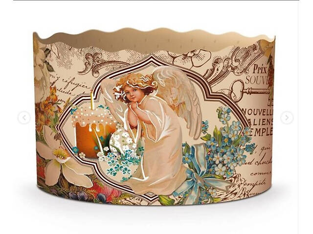 Паперові форми для Паски Ø110х85 мм. Ящик 300 шт. Крафінів, Панеттоне (на 350 г тіста) Вікторіанські - Фото 2