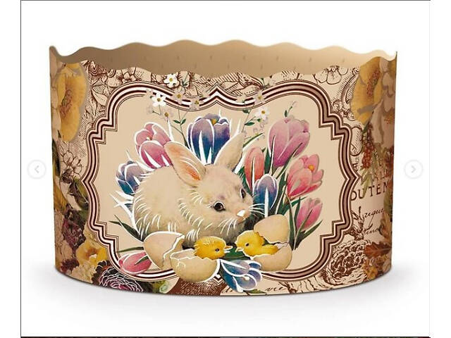 Паперові форми для Паски Ø110х85 мм. Ящик 300 шт. Крафінів, Панеттоне (на 350 г тіста) Вікторіанські - Фото 3