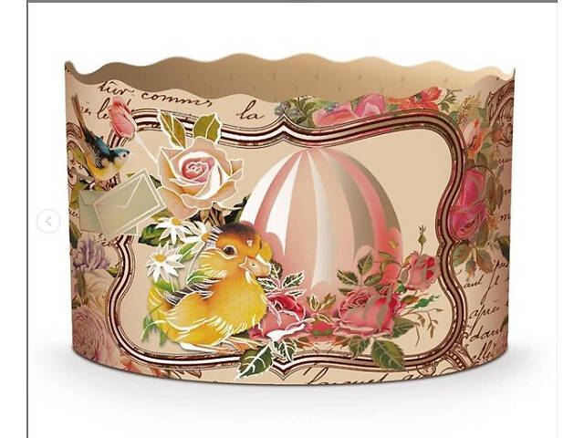 Паперові форми для Паски Ø110х85 мм. Ящик 300 шт. Крафінів, Панеттоне (на 350 г тіста) Вікторіанські - Фото 7