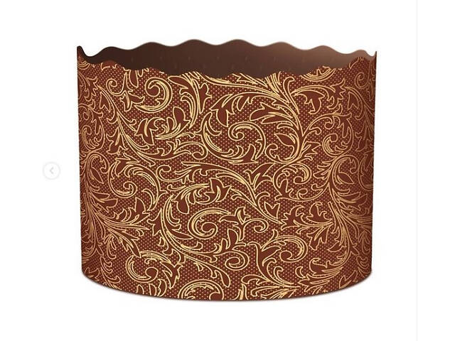 Паперові форми для Паски Ø110х85 мм. Ящик 300 шт. Крафінів, Панеттоне (на 350 г тіста) Італія - Фото 4