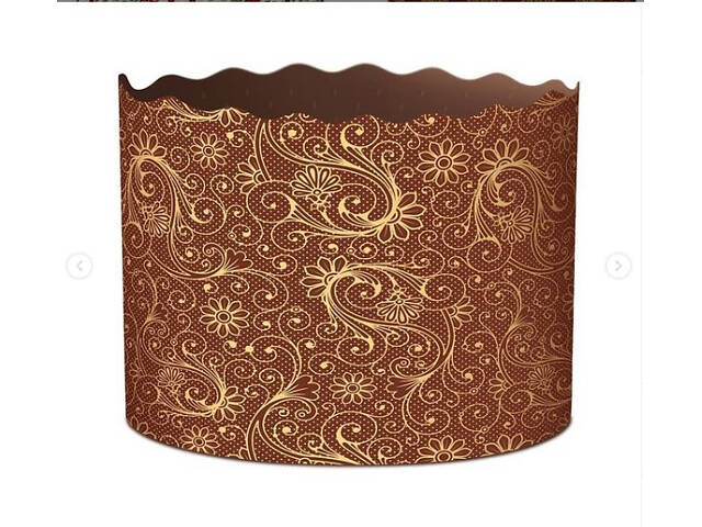 Паперові форми для Паски Ø110х85 мм. Ящик 300 шт. Крафінів, Панеттоне (на 350 г тіста) Італія - Фото 5