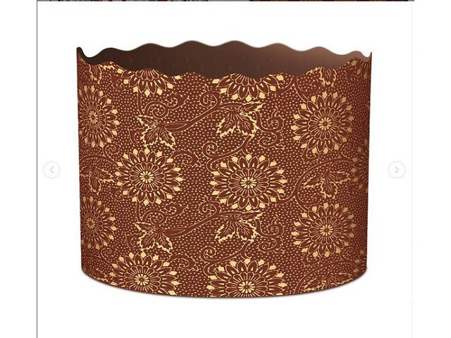 Паперові форми для Паски Ø110х85 мм. Ящик 300 шт. Крафінів, Панеттоне (на 350 г тіста) Італія - Фото 7