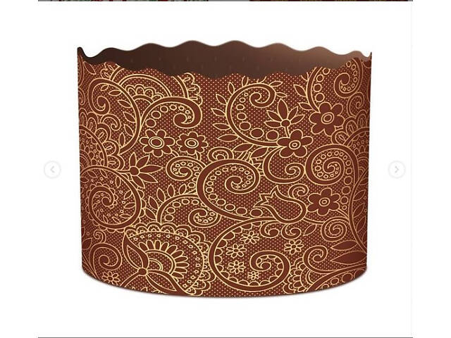 Паперові форми для Паски Ø110х85 мм. Ящик 300 шт. Крафінів, Панеттоне (на 350 г тіста) Італія - Фото 6