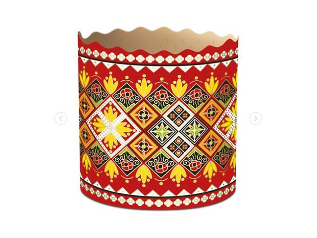 Паперові форми для Паски Ø90х85 мм. Ящик 300 шт. Крафінів, Панеттоне (на 250 г тіста) Традиційна - Фото 4