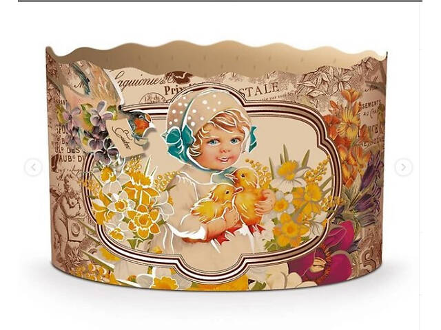 Паперові форми для Паски Ø110х85 мм. Ящик 300 шт. Крафінів, Панеттоне (на 350 г тіста) Вікторіанські - Фото 5