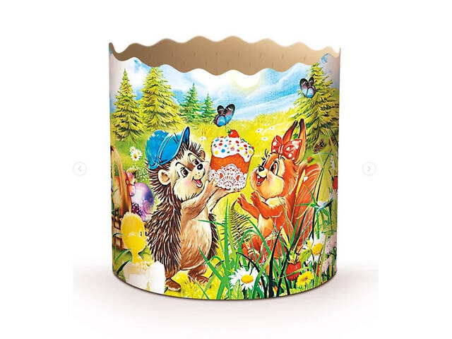 Паперові форми для Паски Ø90х85 мм. Ящик 300 шт. Крафінів, Панеттоне (на 250 г тіста) Дитячі - Фото 2