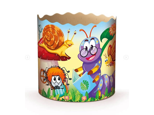 Паперові форми для Паски Ø90х85 мм. Ящик 300 шт. Крафінів, Панеттоне (на 250 г тіста) Казкові - Фото 5