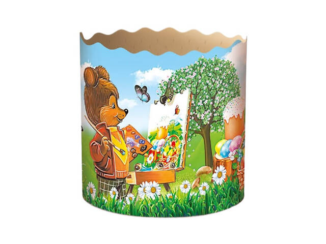 Паперові форми для Паски Ø90х85 мм. Ящик 300 шт. Крафінів, Панеттоне (на 250 г тіста) Дитячі - Фото 4