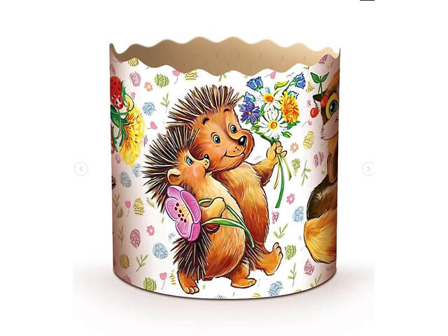 Паперові форми для Паски Ø90х85 мм. Ящик 300 шт. Крафінів, Панеттоне (на 250 г тіста) Казкові - Фото 6