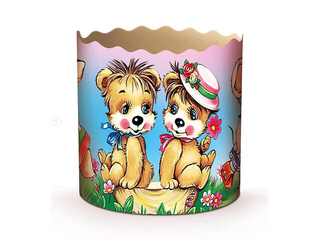 Паперові форми для Паски Ø90х85 мм. Ящик 300 шт. Крафінів, Панеттоне (на 250 г тіста) Казкові - Фото 7