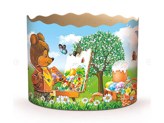 Паперові форми для Паски Ø110х85 мм. Ящик 300 шт. Крафінів, Панеттоне (на 350 г тіста) Дитячі - Фото 3