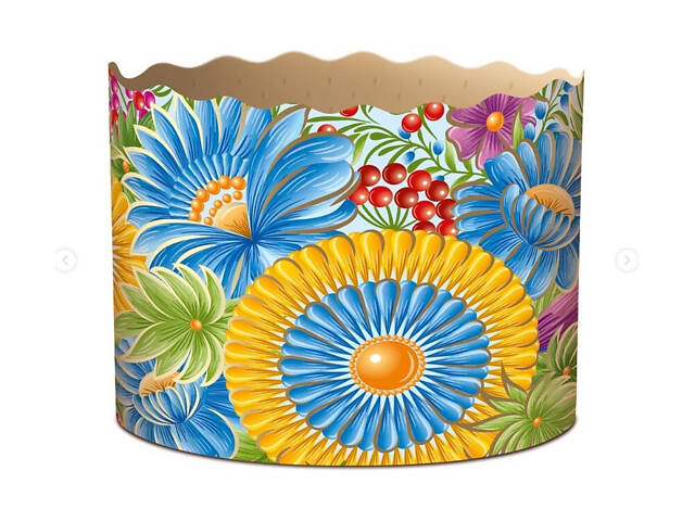 Паперові форми для Паски Ø110х85 мм. Ящик 300 шт. Крафінів, Панеттоне (на 350 г тіста) Петриківка - Фото 3