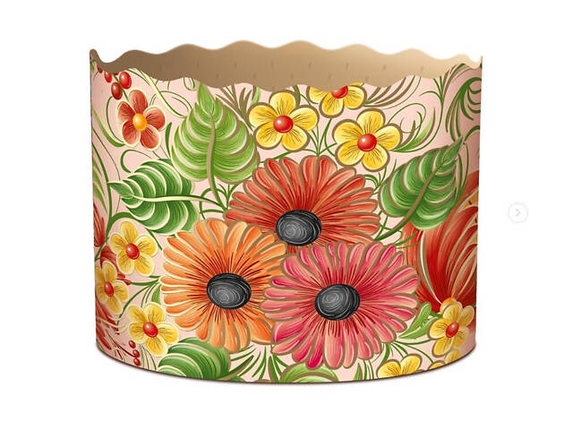 Паперові форми для Паски Ø110х85 мм. Ящик 300 шт. Крафінів, Панеттоне (на 350 г тіста) Петриківка - Фото 5