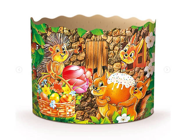 Паперові форми для Паски Ø110х85 мм. Ящик 300 шт. Крафінів, Панеттоне (на 350 г тіста) Дитячі - Фото 7