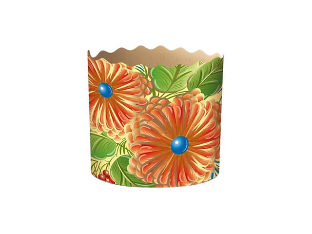 Паперові форми для Паски та Крафінів Ø70х65 мм (100 гр). Ящик 300 шт. Петриківка - Фото 4