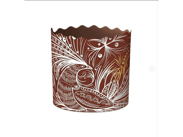 Паперові форми для Паски та Крафінів Ø70х65 мм (100 гр). Ящик 300 шт. Жар Птиця - Фото 2