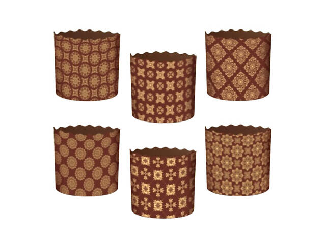 Паперові форми для Паски та Крафінів Ø70х65 мм (100 гр). Ящик 300 шт. Стандарт - Фото 2