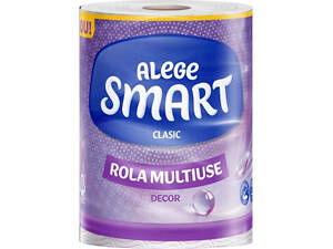 Паперові рушники Smart Tissue Classic Decor 2 шари 190 відривів 36.1 м 1 рулон (5944582100152)