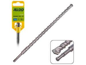 Бур по бетону SDS-plus S4 10*800мм в тубі FH-10800 Alloid