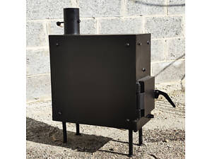 Буржуйка Троян (чорна)