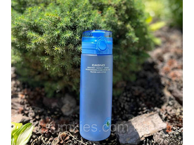 Пляшка для води CASNO 650 мл KXN-1157 Блакитна - Фото 5