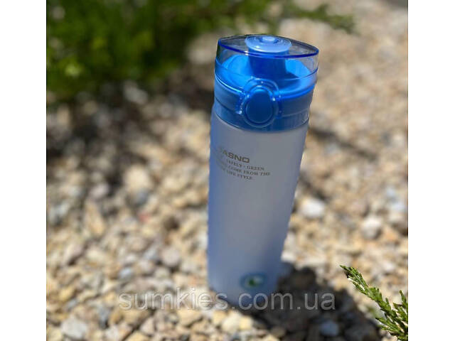Пляшка для води CASNO 650 мл KXN-1157 Блакитна - Фото 6