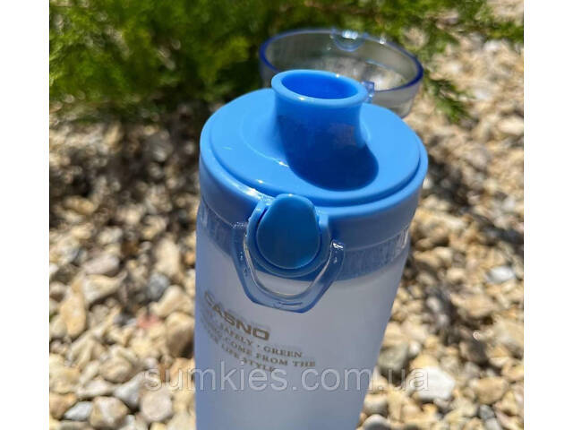 Пляшка для води CASNO 650 мл KXN-1157 Блакитна - Фото 8