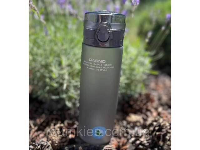 Пляшка для води CASNO 650 мл KXN-1157 Сіра - Фото 2