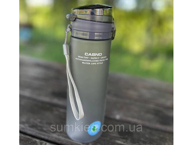 Пляшка для води CASNO 650 мл KXN-1157 Сіра - Фото 3