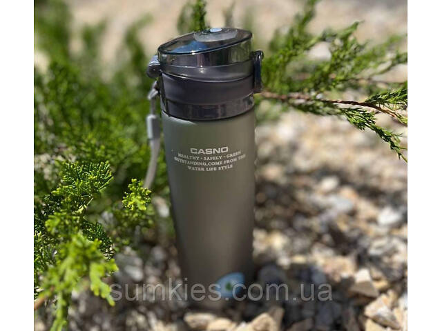 Пляшка для води CASNO 650 мл KXN-1157 Сіра - Фото 5