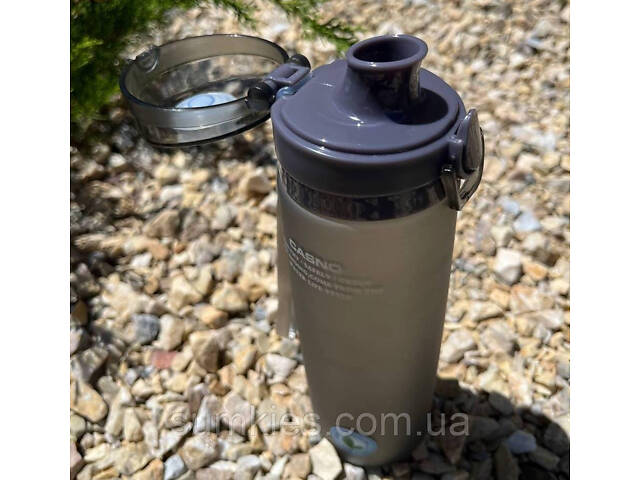Пляшка для води CASNO 650 мл KXN-1157 Сіра - Фото 6