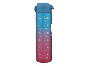 Бутылка для воды ION8 1000 мл. BPA Free, Times To Drink, (ЕКО пляшка) BPA Free, Blue & Pink