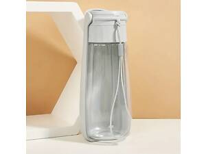 Пляшка-поїлка для собак 14556 550 мл сіра