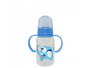 Бутылочка с ручками голубая