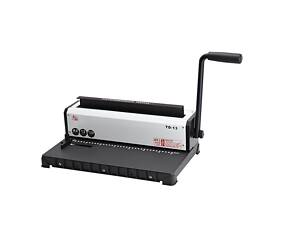 Биндер TD-13 для металлической пружины, перфоратор на 12 листов, переплет до 140 страниц, шаг 3:1, квадратные отверстия,