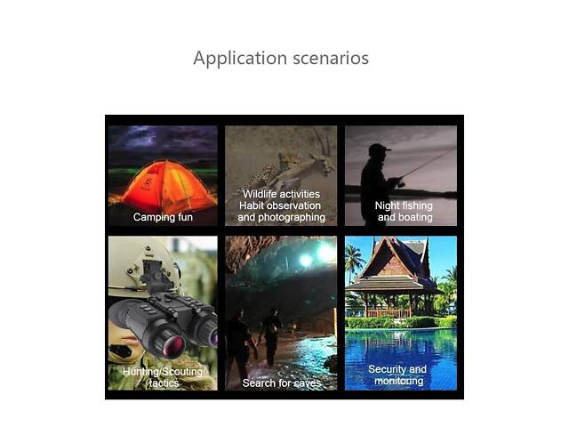 Бинокль ночного видения NV8300 Super Light 4K HD 36MP 3D (до 500м) + крепление Wilcox L4G24 (металл) - Фото 6