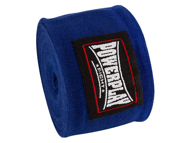 Бинти для боксу PowerPlay 3047 Сині Lycra (спандекс) (4,5м) - Фото 9