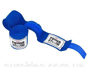 Бинти для боксу Power System PS-3404 Blue (4 м)