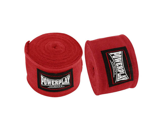 Бинти для боксу PowerPlay 3046 Червоні (4,5 м) - Фото 5
